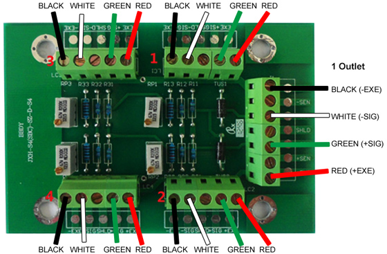 Load cell junction box wiring diagram