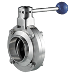 Manual sanitary SS butterfly valve