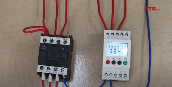 Monitoring relay voltage display is normal