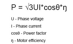 motor power calculating formula