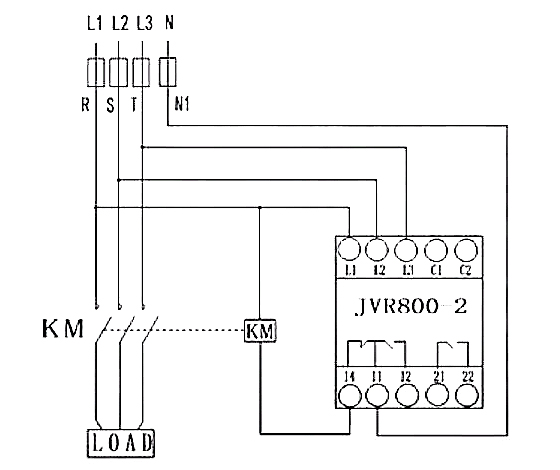 Multifunctional monitoring relay wiring diagram