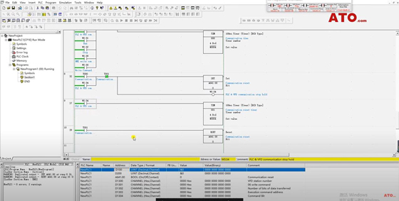 Online monitoring of PLC program