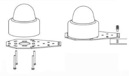 Optical rain sensor fixing method