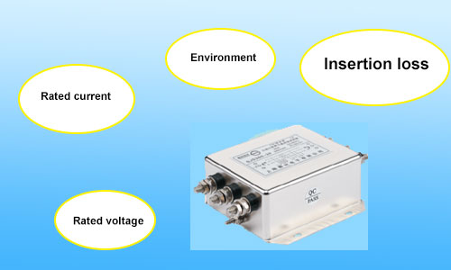 power line filter selection