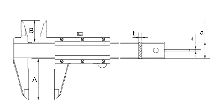 100 mm vernier caliper dimensions