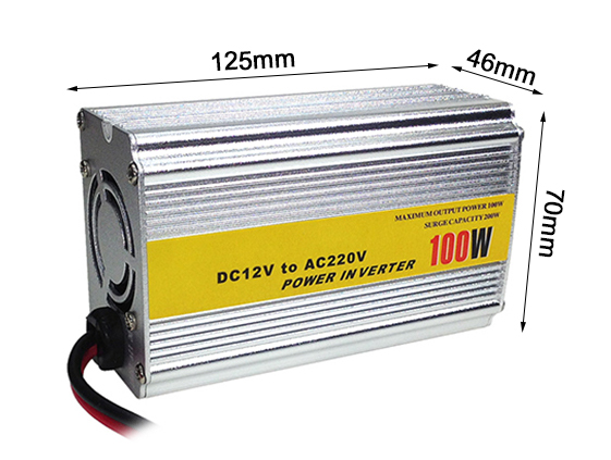 Dimension of 100w pure sine wave power inverter