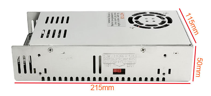12V switching power supply dimension