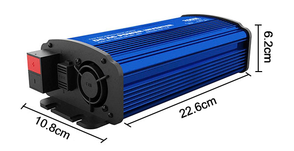 200 watt pur sine wave power inverter size