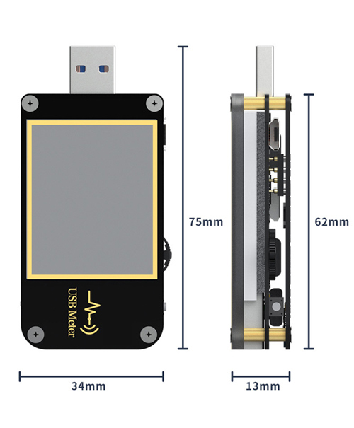 USB tester dimension