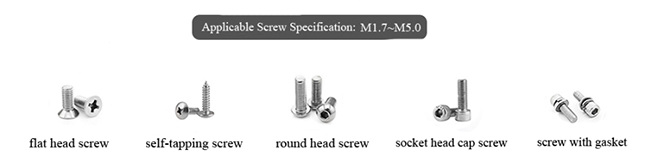 Applicable screw specification of turntable screw feeder