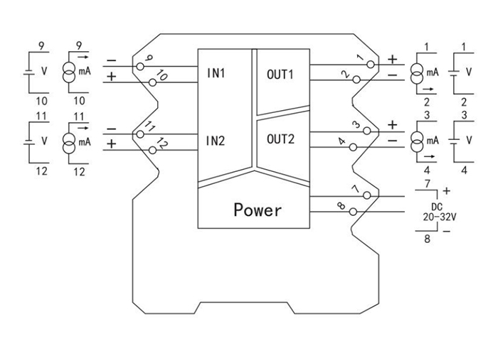 Analog signal isolator wiring diagram