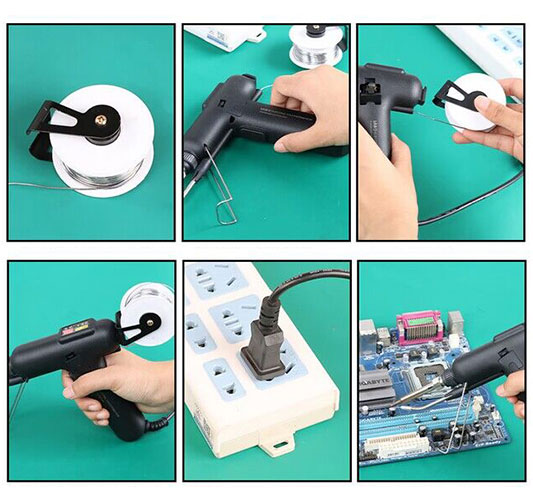 Automatic electric solder gun usage introduction