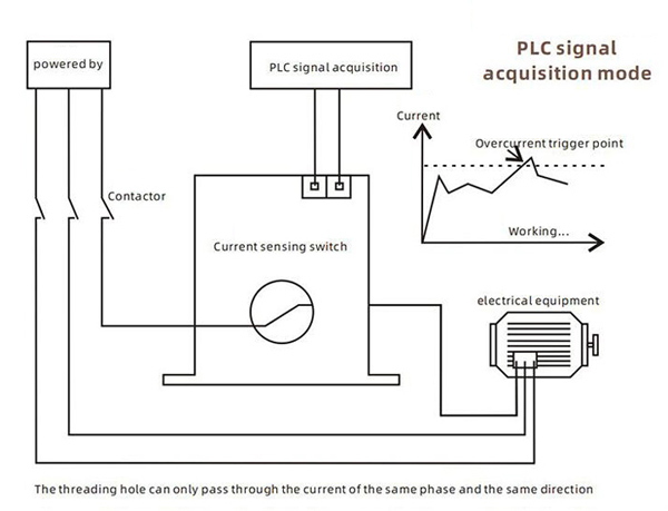 Current sensing switch wiring