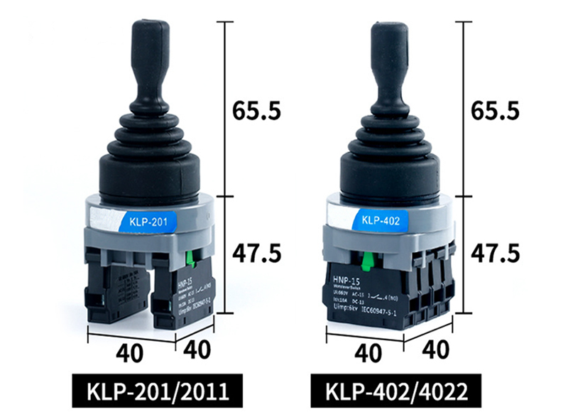 Dimension of joystick switch of KLP