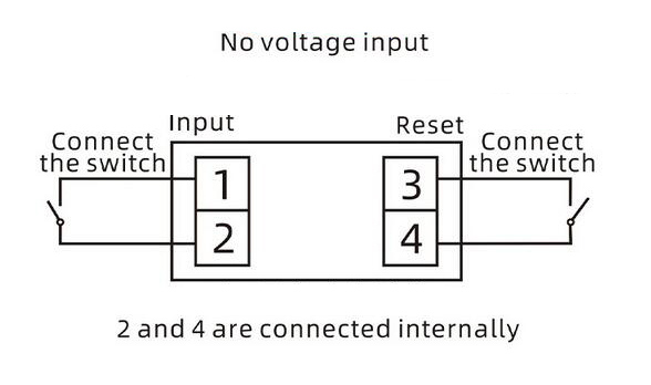 Electronic hour meter wiring