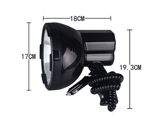 Handheld spotlight for boat size