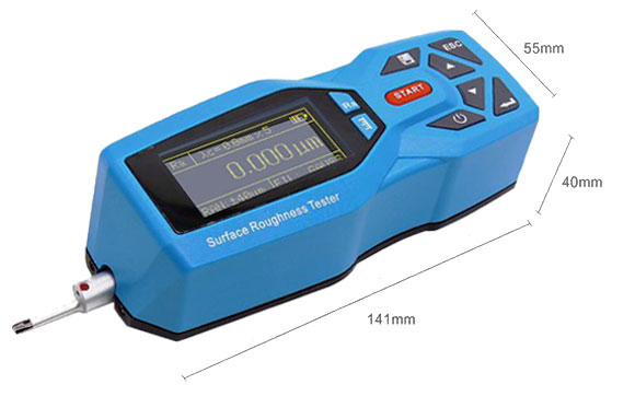 Handheld surface roughness tester dimension