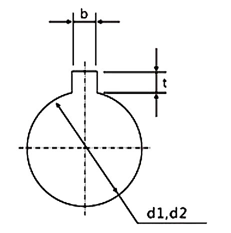 Keyway machining standard drawing