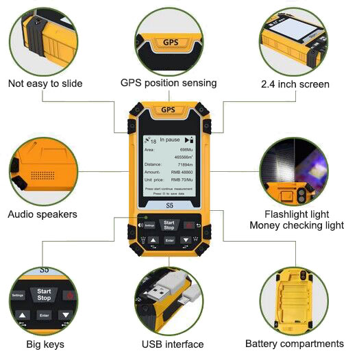 thumbnail image 2 of S4 GPS Land Surveying Receiver, GNSS Meter For Mountain Altitude & Slope Area 2 of 6