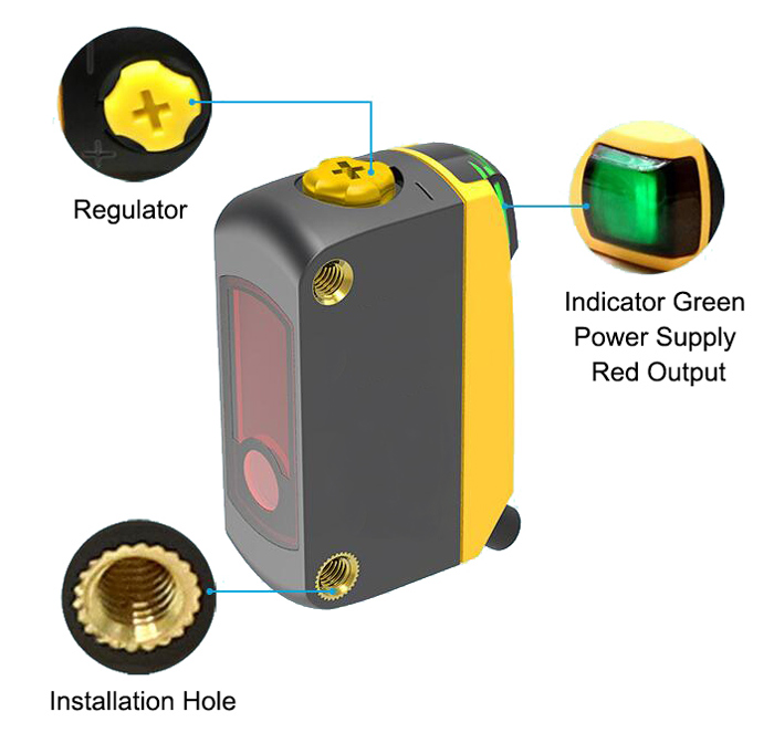 Laser photoelectric sensor details