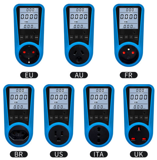 Plug power meter socket type