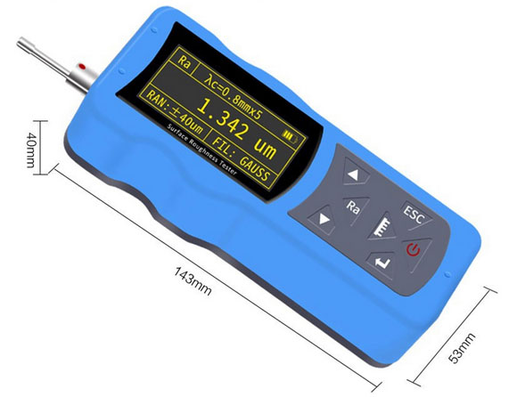 Portable digital surface roughness tester dimension