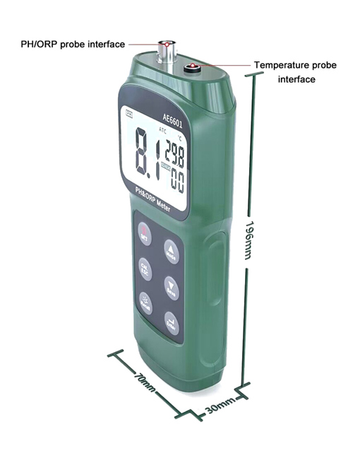 Portable pH meter dimension