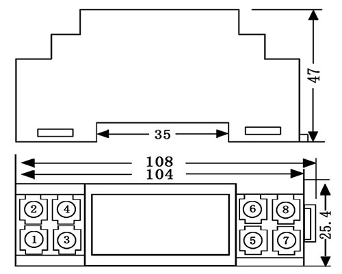 Potentiometer signal isolator dimensions