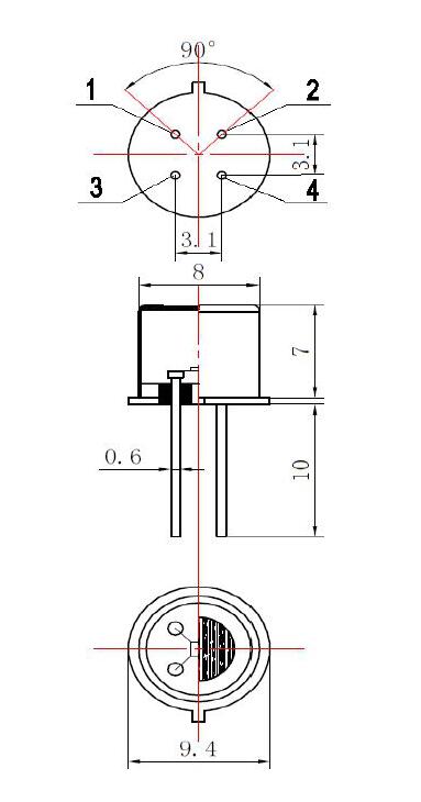 Smokel gas sensor structural diagram