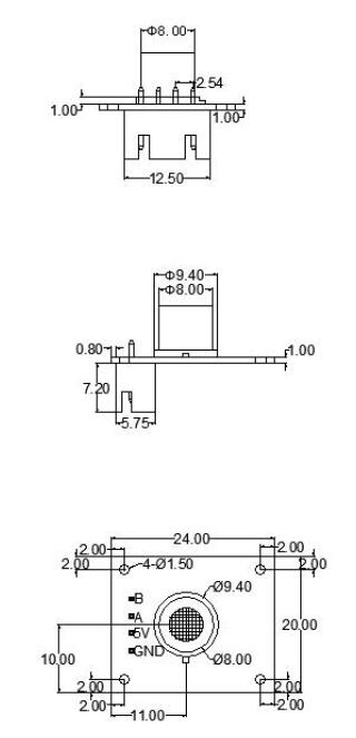 Smoke sensor structural diagram