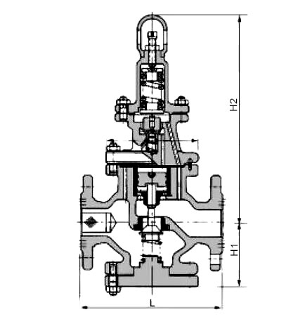 Steam pressure reducing valve