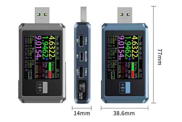 USB tester dimension