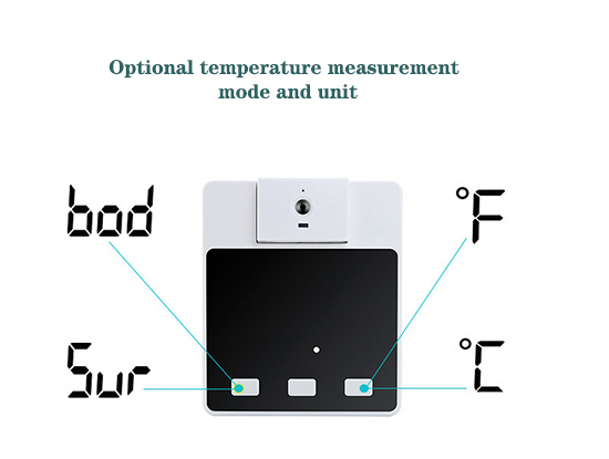Wall mounted thermometer option function
