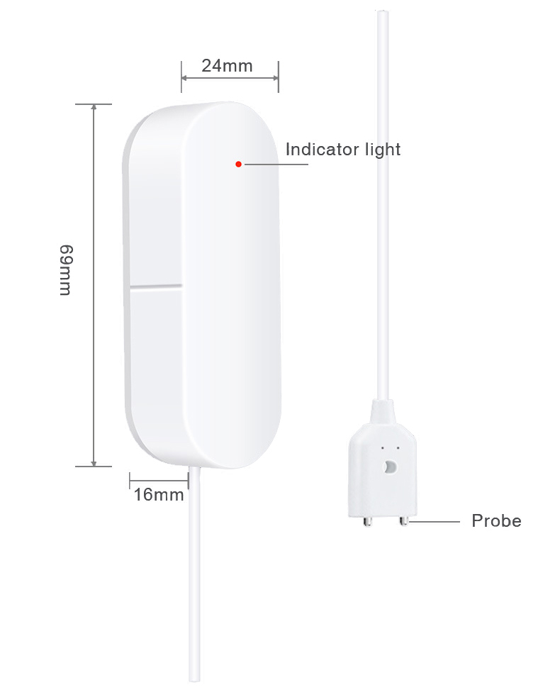 Wifi Water Leak Detector Dimension