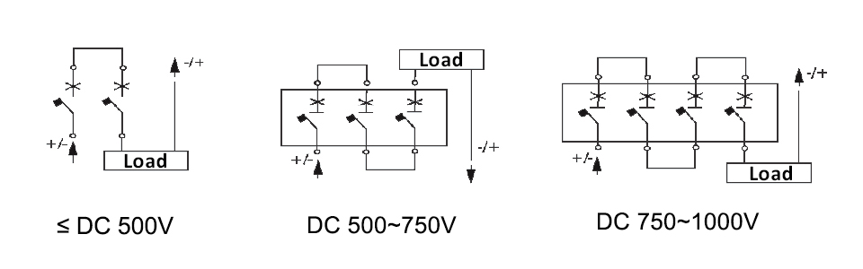 Wiring diagram DC circuit breaker