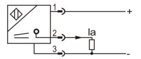Wiring diagram of proximity sensor of LR18X 0-20mA/ 4-20mA