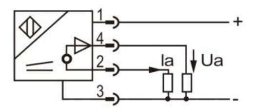 Wiring diagram of proximity sensor of LE40XZ voltage current output