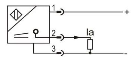 Wiring diagram of proximity sensor of LE40XZ 0-20mA/ 4-20mA