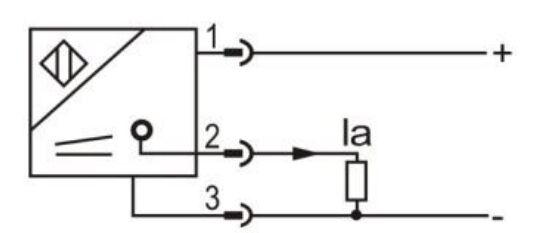 Wiring diagram of proximity sensor of LE80XZ 0-20mA/ 4-20mA