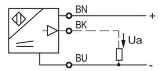 Wiring diagram of proximity sensor of LR30X 0-10v