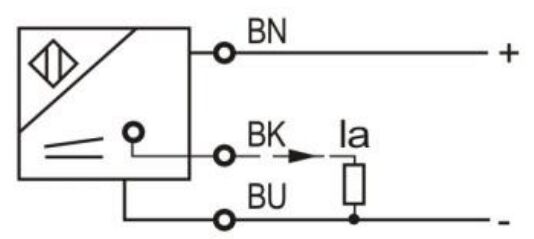 Wiring diagram of proximity sensor of LR30X 0-20mA/ 4-20mA
