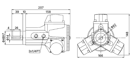 1/4 hp piston air motor size basic