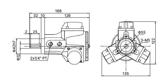 1/6 hp piston air motor size basic