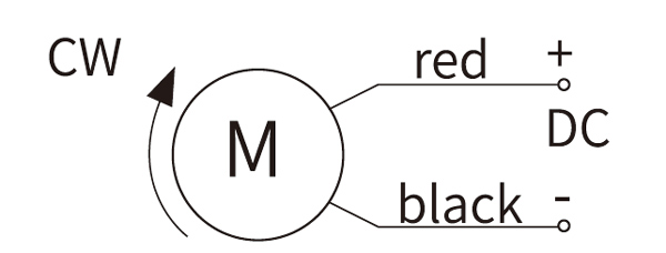 40W DC gear motor wiring diagram