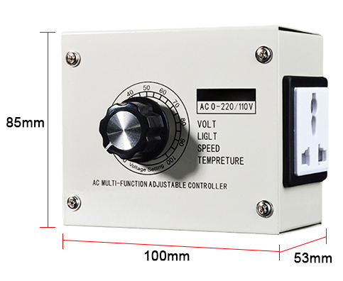 220v power regulator size