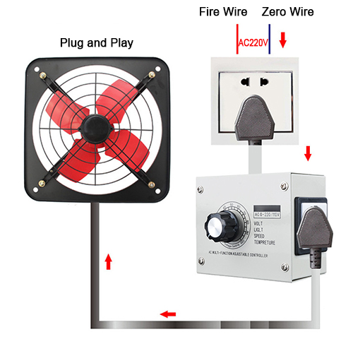 220v power regulator wiring