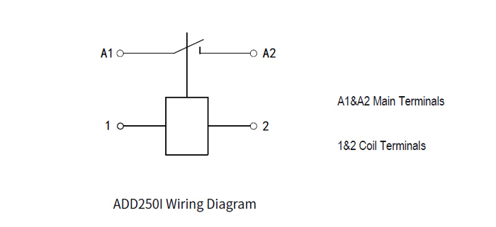 250A DC contactor wiring diagram
