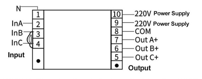 3 phase ac voltage sensor wiring diagram