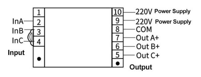 3 phase ac voltage sensor wiring diagram