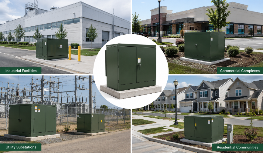 3  phase pad mounted distribution transformer application